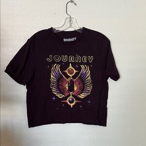 Black/purplish Journey Graphic T-Shirt- Medium